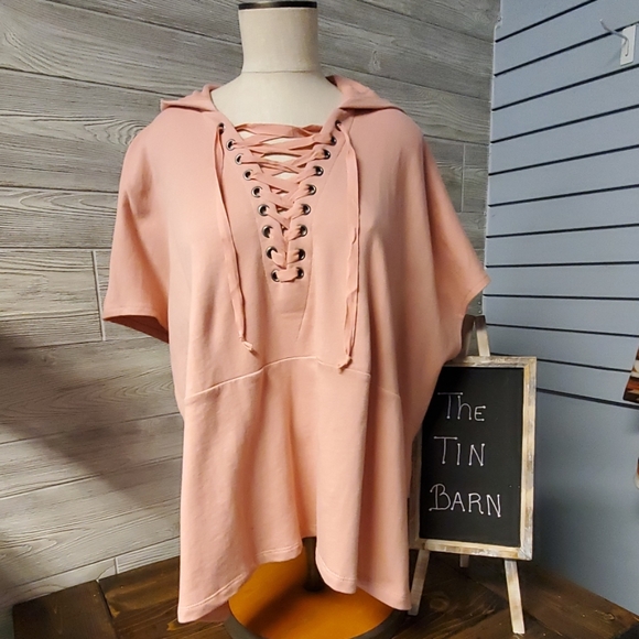 Charlie Paige Tops - Hooded Ponch